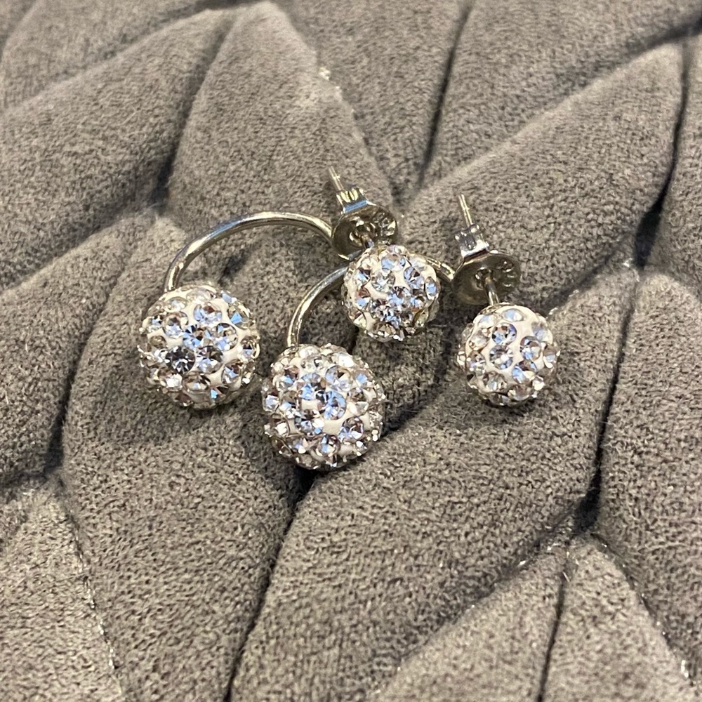 Sterling silver earrings - Picture 3 of 5